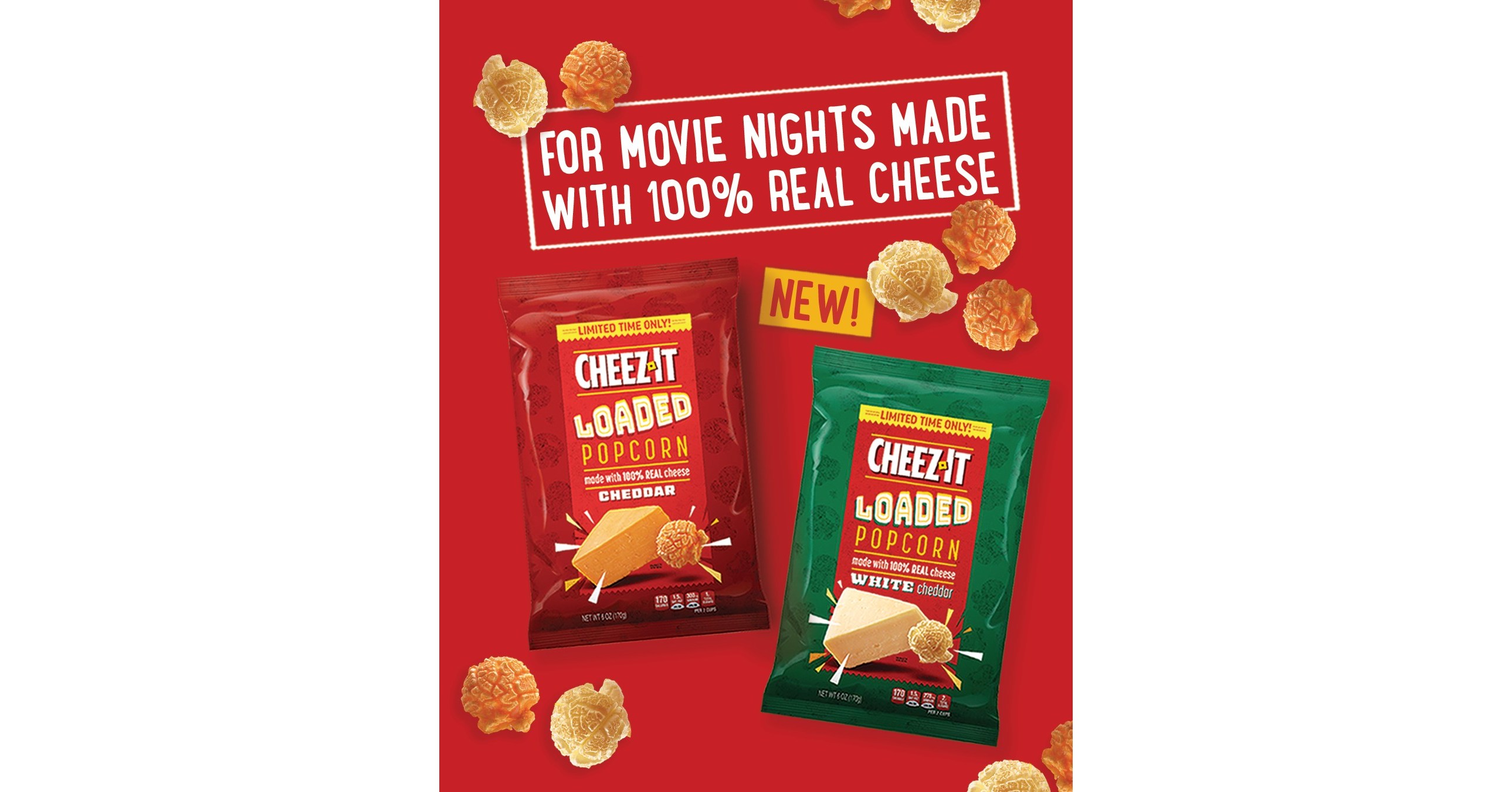 Love At First Bite CheezIt® Introduces 'Loaded Popcorn' Packed With