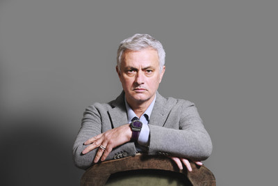 Jose Mourinho wearing the Hublot Big Bang e Premier League