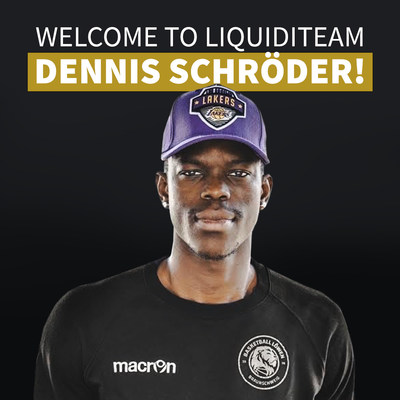 Los Angeles Lakers starting point guard Dennis Schrder teams up with Liquiditeam