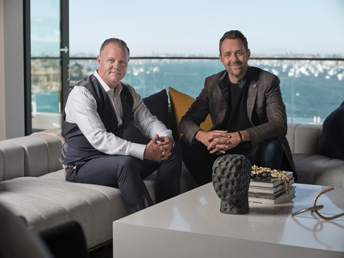 Top-producing agent and well-known investor, author, keynote speaker, podcast host and social media influencer, Andy Dane Carter, and Tim Smith, a Coldwell Banker Global Luxury Property Specialist affiliated with the Newport Beach office of Coldwell Banker Realty.