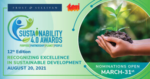 Frost &amp; Sullivan and TERI Open Nominations for the Prestigious Sustainability 4.0 Awards 2021 in India