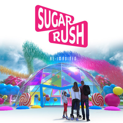 Sugar Rush -- a safe, candy-fueled, open-air, walk-through family adventure -- will be open April 2 - May 2, 2021 in Woodland Hills, CA.