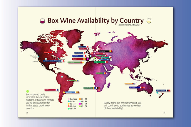 World Map of Box Wine Producers