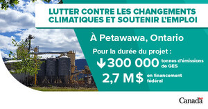 La Ville de Petawawa transforme les déchets alimentaires en énergie propre avec le soutien du gouvernement du Canada