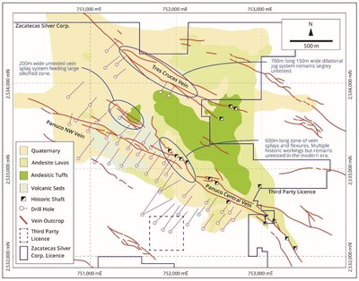 Figure 2 - Panuco Vein System (CNW Group/Zacatecas Silver Corp.)