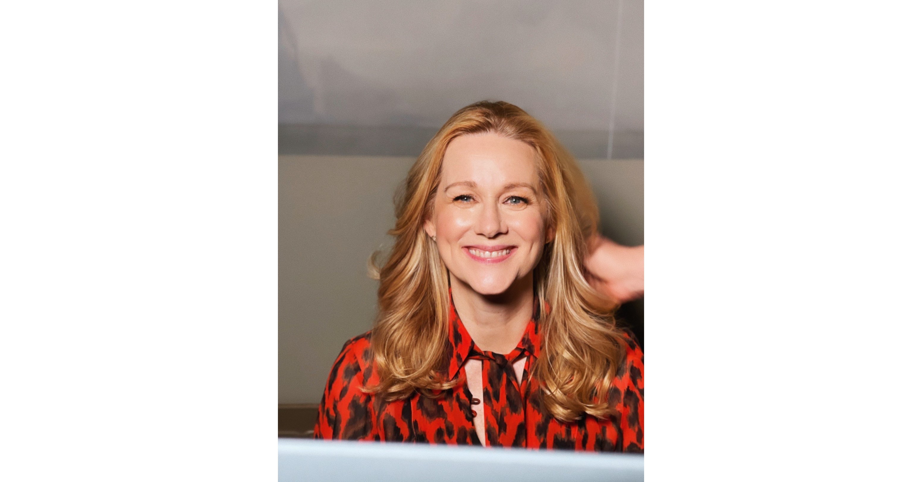 Nominated actress Laura Linney in a Clarins Beauty Look at the digital 78th  Golden Globes Awards