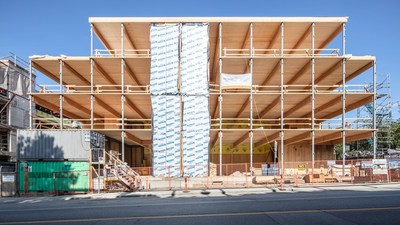 Fast + Epp Home Office. Courtesy: Fast + Epp | Photo Credit: Michael Elkan Photography (CNW Group/Canadian Wood Council for Wood WORKS! BC)