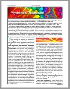 Psychedelic Therapeutics Reviewed by NeuroPerspective