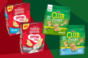 Kellogg's Reinvents Two Fan-Favorite Cracker Brands: All-New Club® Crisps and Town House® Dipping Thins