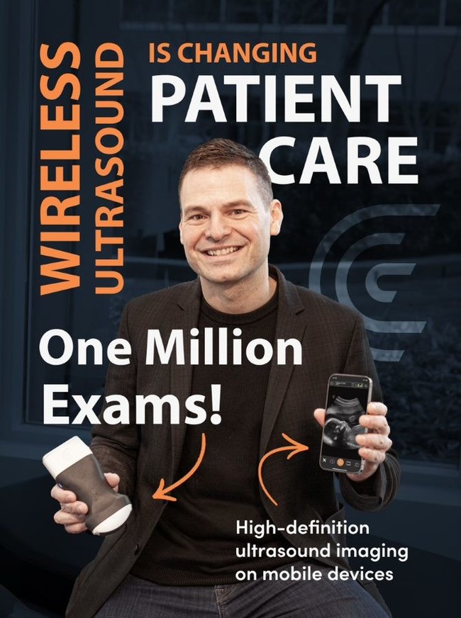 A pioneer in app-based ultrasound, Clarius was the first to introduce a wireless pocket ultrasound system with high-definition imaging comparable to traditional ultrasound systems. Today, the company celebrates one million ultrasound exams - delivering quality imaging that is improving patient care worldwide.
