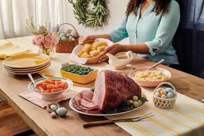 Bring home a complete holiday meal with Cracker Barrel's Easter Heat n’ Serve Feast or Family Dinner, featuring a traditional spiral-sliced sugar-cured ham that goes from oven to table in around three hours. Order yours today at crackerbarrel.com.