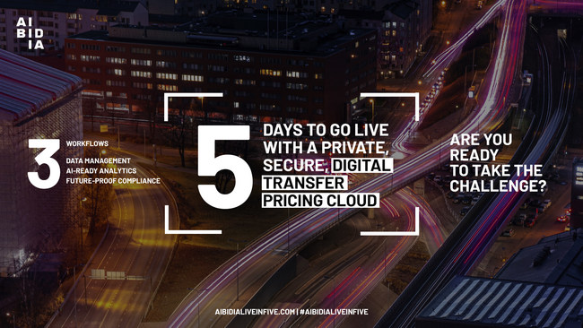 Aibidia™ Launches “Live in Five” Digital Transfer Pricing Challenge
