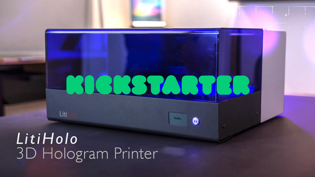 LitiHolo introduces the world's first Desktop 3D Hologram Printer. A Kickstarter campaign to fund initial production is now live.
