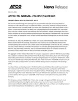 ATCO Ltd. Normal Course Issuer Bid (CNW Group/ATCO Ltd.)