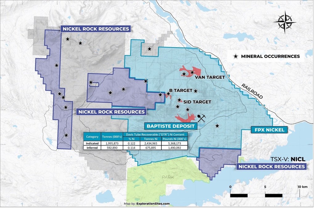 Nickel Rock Resources Files NI 43-101 Report for the Nickel Project Next to the Decar Nickel Project of FPX Nickel Corp. - Vimarsana News