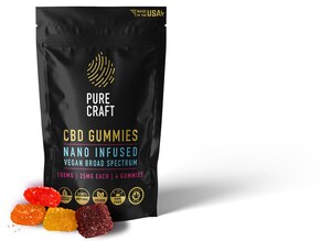 Pure Craft CBD Launches Nano CBD Infused Broad Spectrum Vegan Gummies