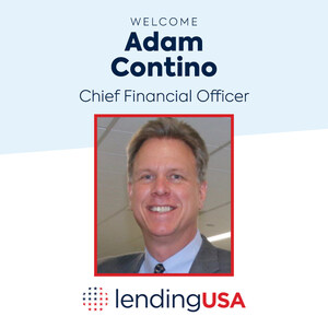 LendingUSA Appoints Adam Contino as Its New Chief Financial Officer