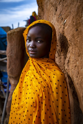 Hasseniya, jeune Mauritanienne de 16 ans, a t victime d'un mariage prcoce. Elle attend dj son premier enfant. (Groupe CNW/Canadian Unicef Committee)