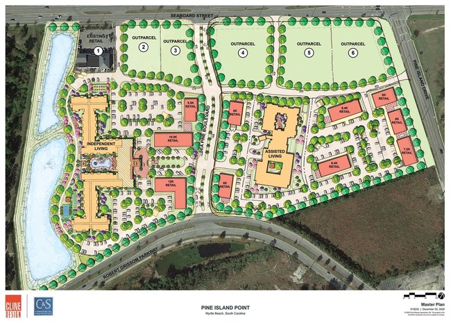 Inspire Coastal Grand apartments are located within the Pilot Island Point development with over 600,000 total square feet of residential, commercial and retail space. The development is exclusively designed to cater to seniors with salons, healthcare, shops, restaurants, services and more.