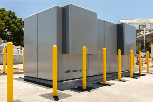 The Mainspring Linear Generator at work in California, delivering fuel-flexible, resilient power, saving cost, and accelerating the transition to the net-zero carbon electric grid. For more information please visit www.mainspringenergy.com