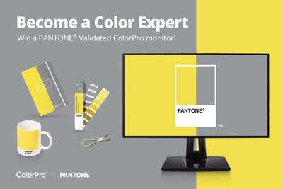 Answer fun facts related to Pantone and ColorPro VP68a monitors on the campaign webpage correctly, and have the chance to win a Pantone Validated ColorPro VP2768a professional monitor and other special Pantone prizes.