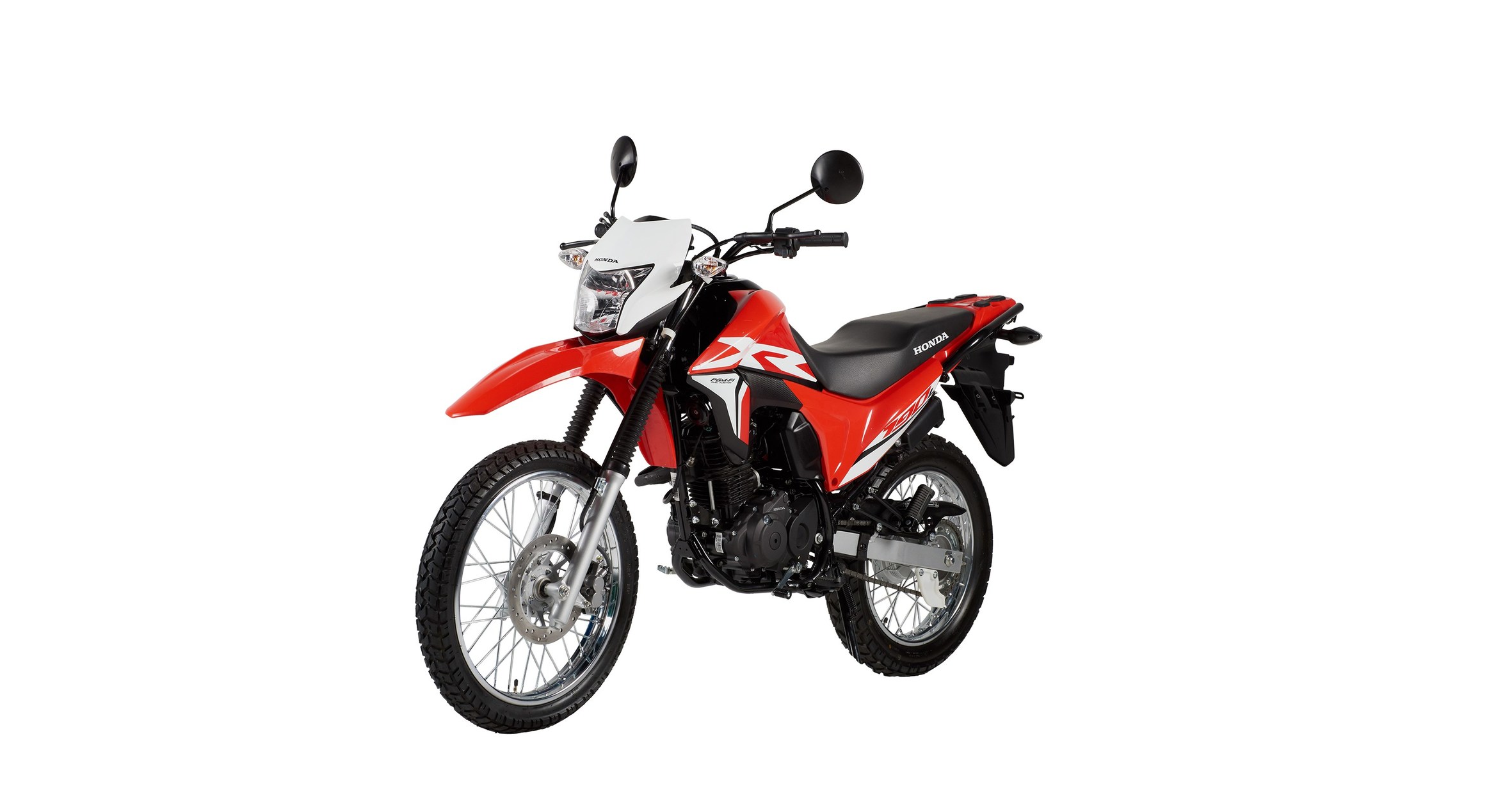 cepillo agudo franja Honda XR 190L, la nueva motocicleta on-off fabricada para todos los caminos