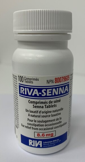 Advisory - Two lots of Riva Senna 8.6 mg laxative tablets recalled due to microbial contamination