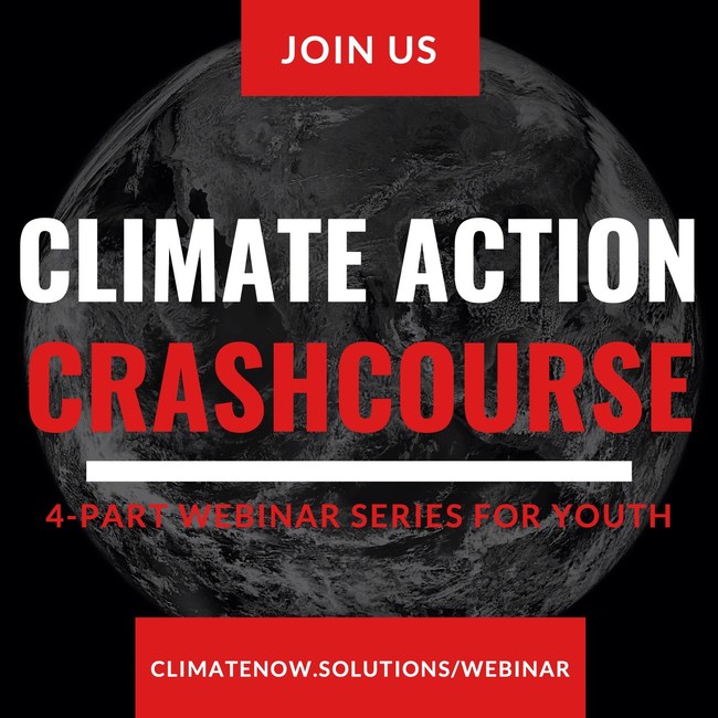 Climate NOW and youth activist Sarah Goody will come together this April with celebrities and top youth activists in a 4-part webinar series that aims to give children and young adults the tools to ignite change.