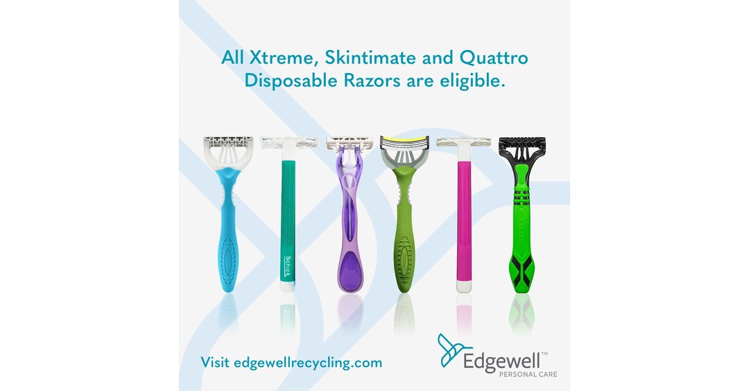 Edgewell Announces Global Disposable Razor Portfolio Made with up to