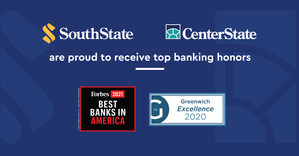 SouthState and CenterState earn top banking honors from Forbes and Greenwich Associates