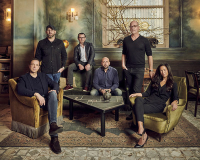 CultureWorks Team. From left: Marcel Reichart (Board Director, Executive Advisor & Co-Founder), Jon Goss (Chief Brand Officer & Co-Founder), Josh Wyatt (CEO, Board Member & Co-Founder), Andrew Herschkowitz (Chief People Officer), Yoram Roth (Executive Chairman of the Board & Founder), Adriana Marianella (Chief Development Officer).