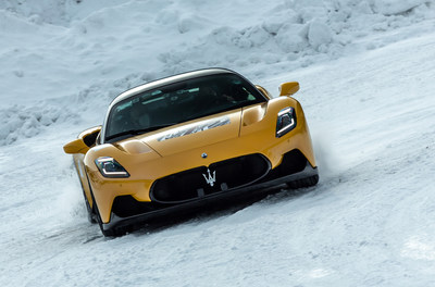 Maserati M20 during cold testing in the Italian Alps of Livigno, Italy