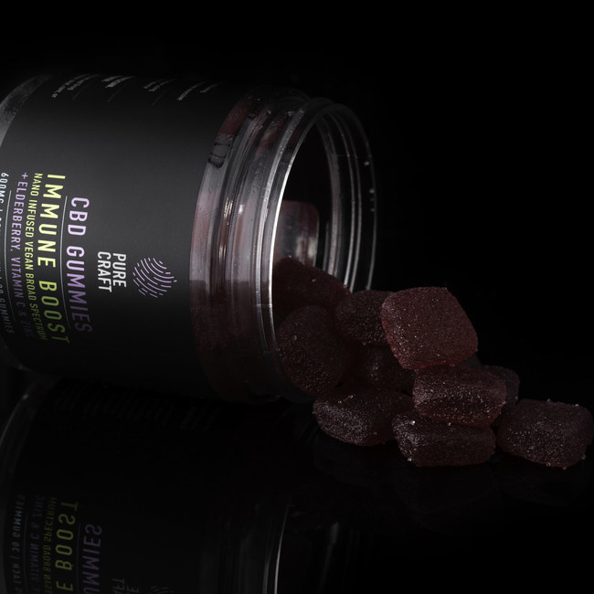 Pure Craft's CBD Immune Boost Gummies offer added immune system support from elderberry, vitamin C and zinc.
