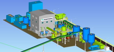 Fortera’s Capture and Use Cementitious Material Plant. To be constructed at the Lehigh Redding Plant.