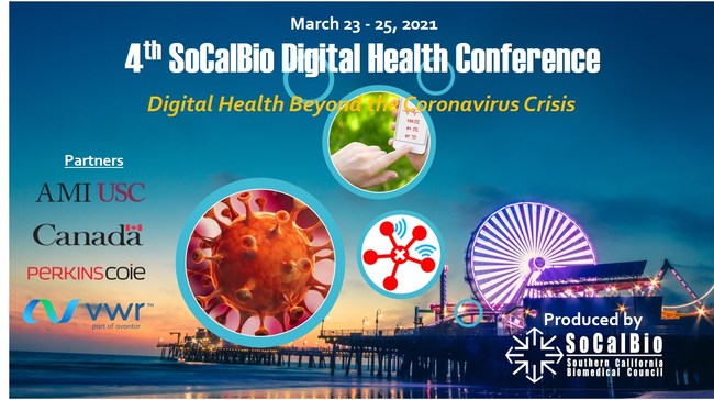 Banner of the 4th SoCalBio Digital Health Conference