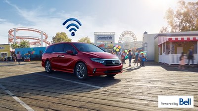 2021 Honda Odyssey with Bell Connected Car (CNW Group/Bell Canada)