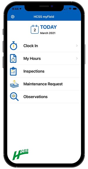 HCSS Introduces myField Mobile Time Tracking and Engagement App