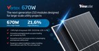 Trina Solar introduces the 670W Vertex Module with the efficiency up to 21.6%, marking the unstoppable trend of 600W+
