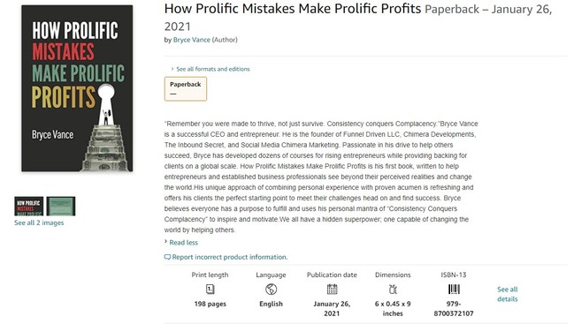 How Prolific Mistakes Make Prolific Profits By Bryce Vance
