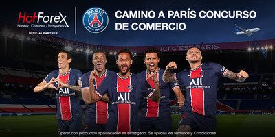 Gana una experiencia Paris Saint-Germain con todo incluido (PRNewsfoto/HotForex)
