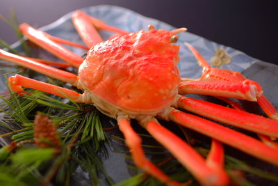 A winter specialty in Wakura Onsen - fresh crab straight from the ocean. 