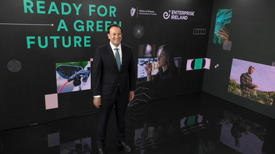 Ireland’s Deputy Prime Minster Leo Varadkar Launching Green Innovation Campaign for St. Patrick’s Day. (PRNewsfoto/Enterprise Ireland)