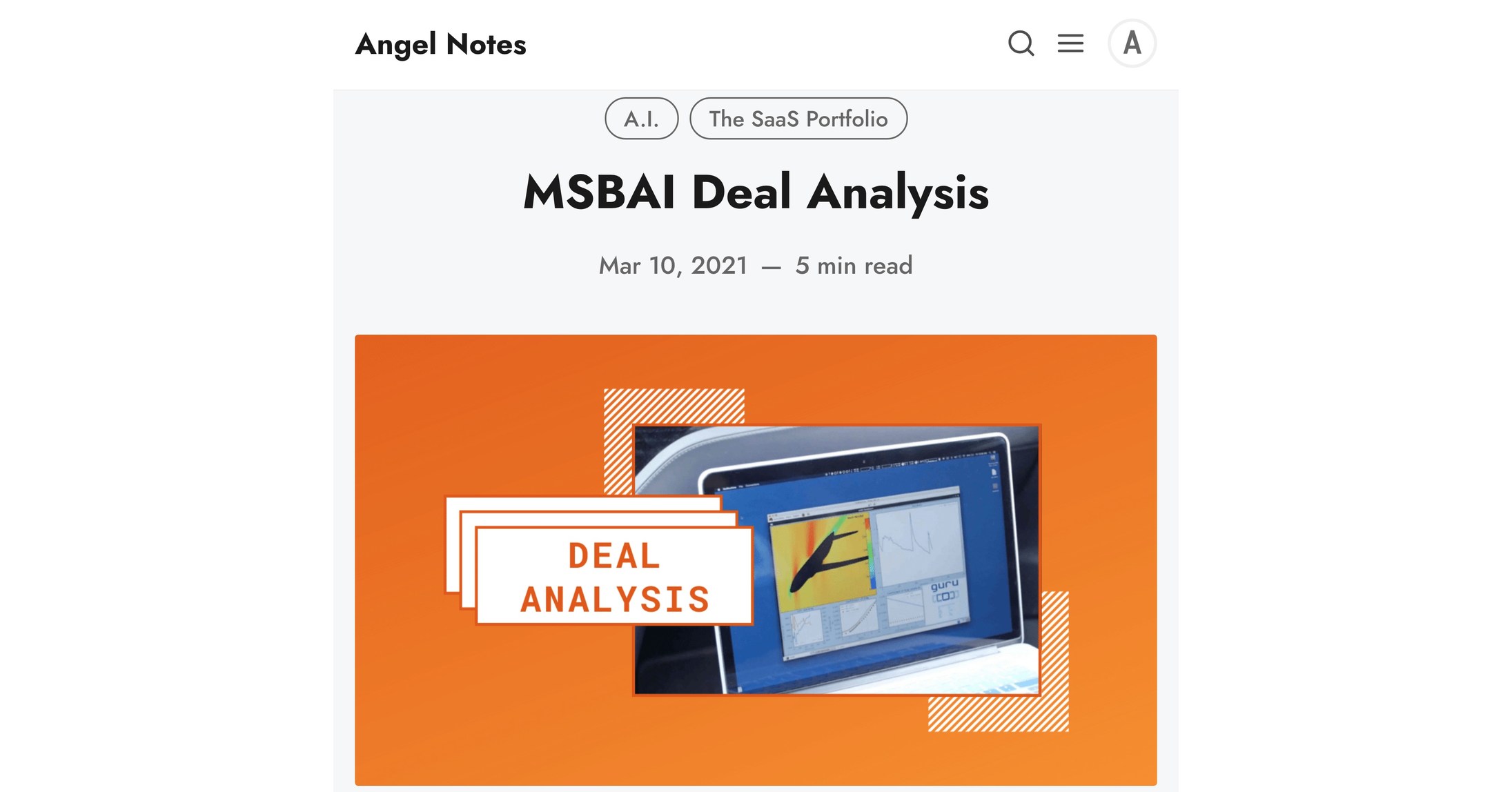 Angel Notes Publishes BUY Recommendation for MSBAI