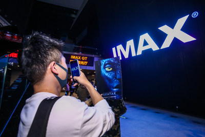 A fan at an IMAX screening of “Avatar” at the National Film Museum in Beijing