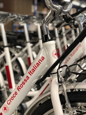 Italian Red Cross Services are Also Available by e-Bikes