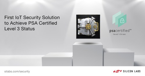 Silicon Labs Secure Vault IoT security technology is the first solution to achieve Arm's PSA Certified Level 3 security status. PSA Certified Level 3 is the most stringent level of IoT security, protecting IoT products against software and hardware attacks that can compromise intellectual property, ecosystem, brand trust.