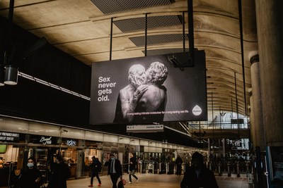 ReplensMD Sex Never Gets Old Campaign, Canary Wharf underground