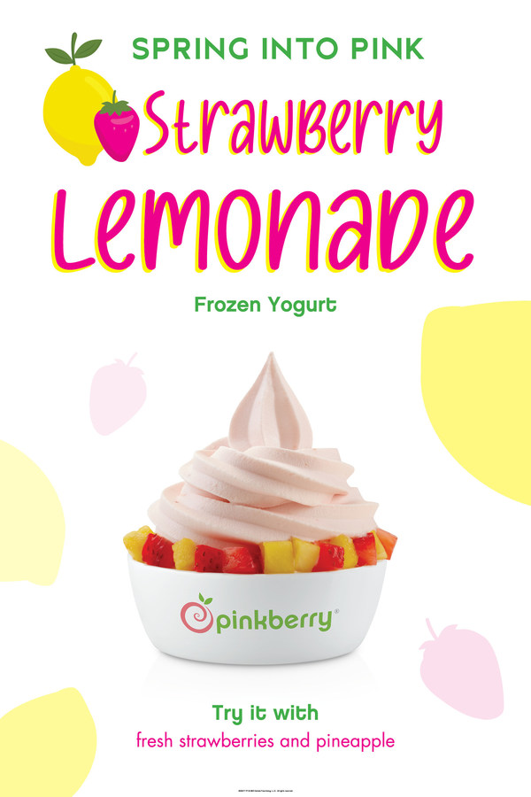 Pinkberry Reimagines Strawberry Lemonade as a Frozen Yogurt Flavor