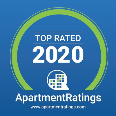 Venterra Realty Properties Ranked Top Rated In 2020 by ApartmentRatings.com