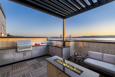 Roof deck view from The Carroll by Toll Brothers at Edge-on-Hudson